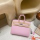 Birkin Sellierエルメスバーキン 25 外縫い  ヴォーエプソン Epsom Mauve Sylvestre   モーヴシルベストル Silver Hardware 金具  全手縫い