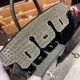 エルメスバーキン 25センチポロサスマットporous Crocodile 81/Gris Tourterelle トゥルティエールグレーシルバー金具 全手縫いbirkin25-002