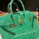 エルメスバーキン 25センチポロサスマットporous Crocodile 1L/Cactus カクタスゴールド金具  全手縫いbirkin25-003