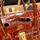 エルメスバーキン 25センチポロサスマットporous Crocodile 33/mielミールゴールド金具  全手縫いbirkin25-004