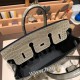 エルメスバーキン 25センチニロティカス Crocodile Niloticus81/Gris Tourterelle トゥルティエールグレーゴールド金具  全手縫いbirkin25-009