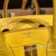 エルメスバーキン 25センチニロティカス Crocodile NiloticusM9 / mimosa ミモザゴールド金具  全手縫いbirkin25-010