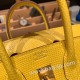 エルメスバーキン 25センチLizard リザードナチュラ9L/CANARIゴールド金具  全手縫いbirkin25-039