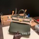 エルメスバーキン 25センチヴォーエプソン Epsom C6 /Vert Gris ヴェールグリスゴールド金具  全手縫いbirkin25-045