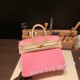 エルメスバーキン 25センチヴォーエプソン Epsom ピンク X クレ 5P/ Pink & 10/ Craieゴールド金具  全手縫いbirkin25-052