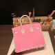 エルメスバーキン 25センチヴォーエプソン Epsom ピンク X クレ 5P/ Pink & 10/ Craieゴールド金具  全手縫いbirkin25-052