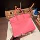 エルメスバーキン 25センチスイフト swift ローズエテ K4 /Rose d’eteゴールド金具  全手縫いbirkin25-071