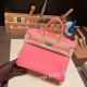 エルメスバーキン 25センチスイフト swift ローズエテ K4 /Rose d’eteゴールド金具  全手縫いbirkin25-071