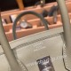 エルメスバーキン 25センチスイフト swift セージ Q1/ Sauge シルバー金具 全手縫いbirkin25-077