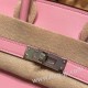 エルメスバーキン 25センチスイフト swift ピンク 5P /Pink シルバー金具 全手縫いbirkin25-082