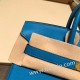 エルメスバーキン 25センチスイフト swift ブルーフリーダ 0F /Blue Fridaゴールド金具  全手縫いbirkin25-084