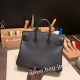 エルメスバーキン 25センチトゴ Togo ブラック89/Black (Noir) シルバー金具 全手縫いbirkin25-090