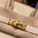 エルメスバーキン 25センチトゴ Togo  クレ10 /Craieゴールド金具  全手縫いbirkin25-096