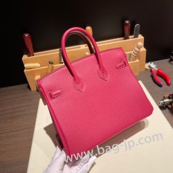 エルメスバーキン 25センチトゴ Togo ルビーB5 /Rubyゴールド金具  全手縫いbirkin25-104