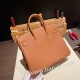 エルメスバーキン 25センチトゴ Togo ゴールド37 /Gold シルバー金具 全手縫いbirkin25-105