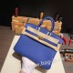 エルメスバーキン 25センチトゴ Togo ブルーエレクトリック7T/ Blue Electricゴールド金具  全手縫いbirkin25-107