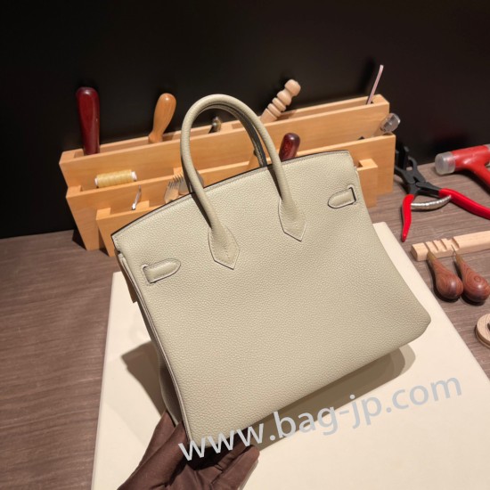 エルメスバーキン 25センチトゴ Togo セージQ1 /Saugeゴールド金具  全手縫いbirkin25-109