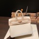 エルメスバーキン 25センチトゴ Togo クレ10/ Craie  RoseRose Gold  Hardware  全手縫いbirkin25-123