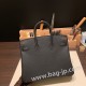 エルメスバーキン 25センチトゴ Togo ブラック89/ Blackゴールド金具  全手縫いbirkin25-131