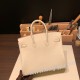 エルメスバーキン 25センチトゴ Togo クレnew stock  10/ Craie シルバー金具 全手縫いbirkin25-133