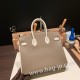 エルメスバーキン 25センチトゴ Togo エトゥープnew stock  18/Étoupe Grey&10 /Craie  ゴールド金具  全手縫いbirkin25-136