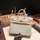 エルメスバーキン 25センチトゴ Togo パールグレーnew stock  80/Pearl Grey シルバー金具 全手縫いbirkin25-141