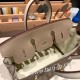 エルメスバーキン 25センチトゴ Togo クレXエトゥープ10/ Craie & Étoupe Grey ゴールド金具  全手縫いbirkin25-146