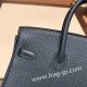 エルメスバーキン 25センチトゴ Togo ヴェールシプレス X ディープブルー 6O/Vert Cypres & S4 /Deep Blue シルバー金具 全手縫いbirkin25-147