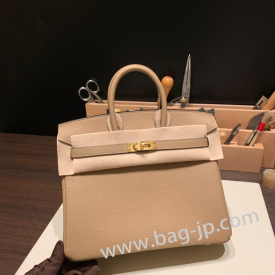 エルメスバーキン 25センチトゴ Togo ベージュ14/Beigeゴールド金具  全手縫いbirkin25-150