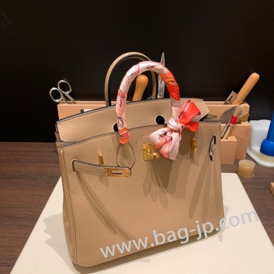 エルメスバーキン 25センチトゴ Togo ベージュ14/Beigeゴールド金具  全手縫いbirkin25-150