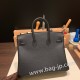 エルメスバーキン 25センチトゴ Togo ブラック 89 /Black (Noir) シルバー金具 全手縫いbirkin25-154