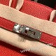 エルメスバーキン 25センチトゴ Togo ルージュクーS3 /Rouge Cœur シルバー金具 全手縫いbirkin25-156