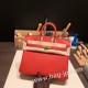 エルメスバーキン 25センチトゴ Togo ルージュクーS3 /Rouge Cœurゴールド金具  全手縫いbirkin25-157