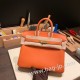 エルメスバーキン 25センチトゴ Togo オレンジ93 /Orangeゴールド金具  全手縫いbirkin25-159