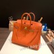 エルメスバーキン 25センチトゴ Togo オレンジ93 /Orangeゴールド金具  全手縫いbirkin25-159