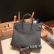 エルメスバーキン 25センチトゴ Togo グラファイト88/ Graphite シルバー金具 全手縫いbirkin25-164