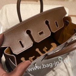 エルメスバーキン 25センチシェブルミゾル  Chevre ハバナ X ゴールド41/Havane & 37 /Goldゴールド金具  全手縫いbirkin25-171