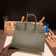 エルメスバーキン 25 外縫い ヴェールグリスC6 Vert Gris 全手縫いbirkin25-w019