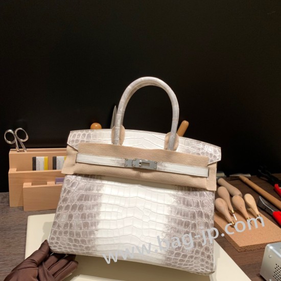 エルメスバーキン 30センチHimalaya ヒマラヤ Himalaya 01 シルバー金具 birkin30-005 全手縫い