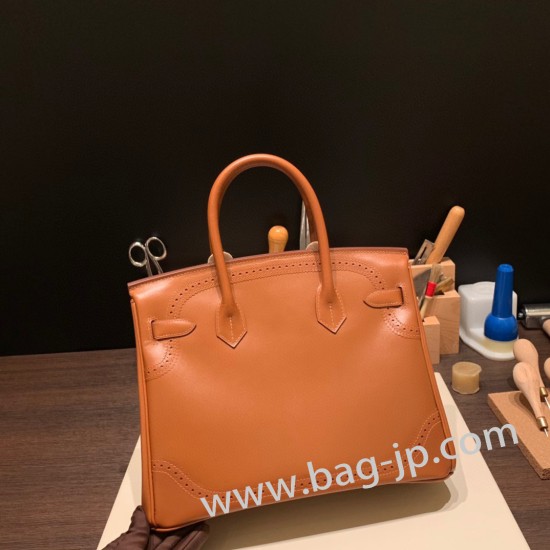 エルメスバーキン 30センチジョナサン  Jonathan Jonathan 37 /Gold ゴールドシルバー金具 birkin30-017 全手縫い