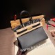 エルメスバーキン 30センチCrocodile& Touch 89/Black (Noir) ブラックゴールド金具 birkin30-018 全手縫い