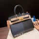 エルメスバーキン 30センチCasaque ブラックxブルーフリーダxブルーインディゴゴールド金具 birkin30-023 全手縫い