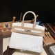 エルメスバーキン 30センチヴォーエプソン Epsom 01/White (Blanc) ホワイトゴールド金具 birkin30-025 全手縫い