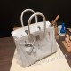 エルメスバーキン 30センチヴォーエプソン Epsom 01/White (Blanc) ホワイトゴールド金具 birkin30-025 全手縫い