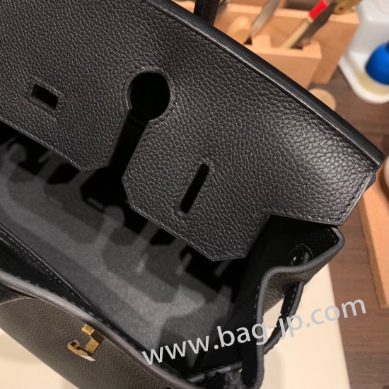 エルメスバーキン 30センチトゴ Togo 89/Black (Noir) ブラックゴールド金具 birkin30-032 全手縫い