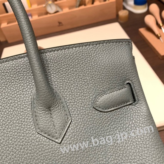 エルメスバーキン 30センチトゴ Togo 63/Vert Amande  ヴェールアマンドシルバー金具 birkin30-041 全手縫い