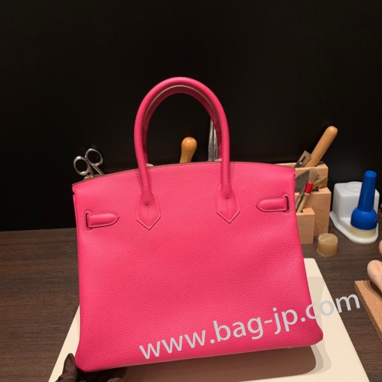 エルメスバーキン 30センチトゴ Togo 8T/Rose Candy  ローズキャンディゴールド金具 birkin30-042 全手縫い