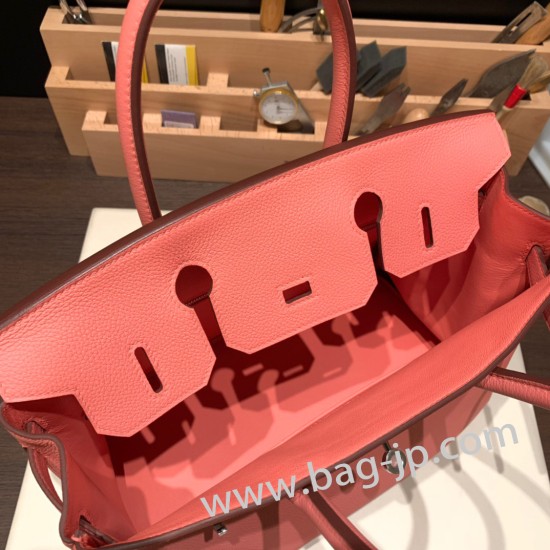 エルメスバーキン 30センチトゴ Togo 4B/Biscuit ビスキュイシルバー金具 birkin30-047 全手縫い