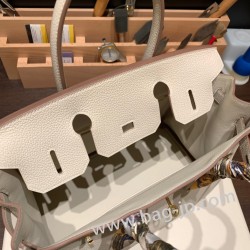 エルメスバーキン 30センチトゴ Togo 10/ Craie  クレゴールド金具 birkin30-051 全手縫い