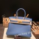 エルメスバーキン 30センチトゴ Togo R2/Blue Agate ブルーアガットゴールド金具 birkin30-052 全手縫い